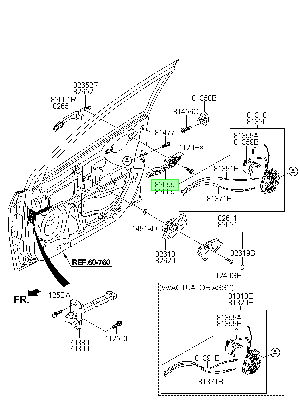 Manilla Original Para Hyundai Accent 2010-2020