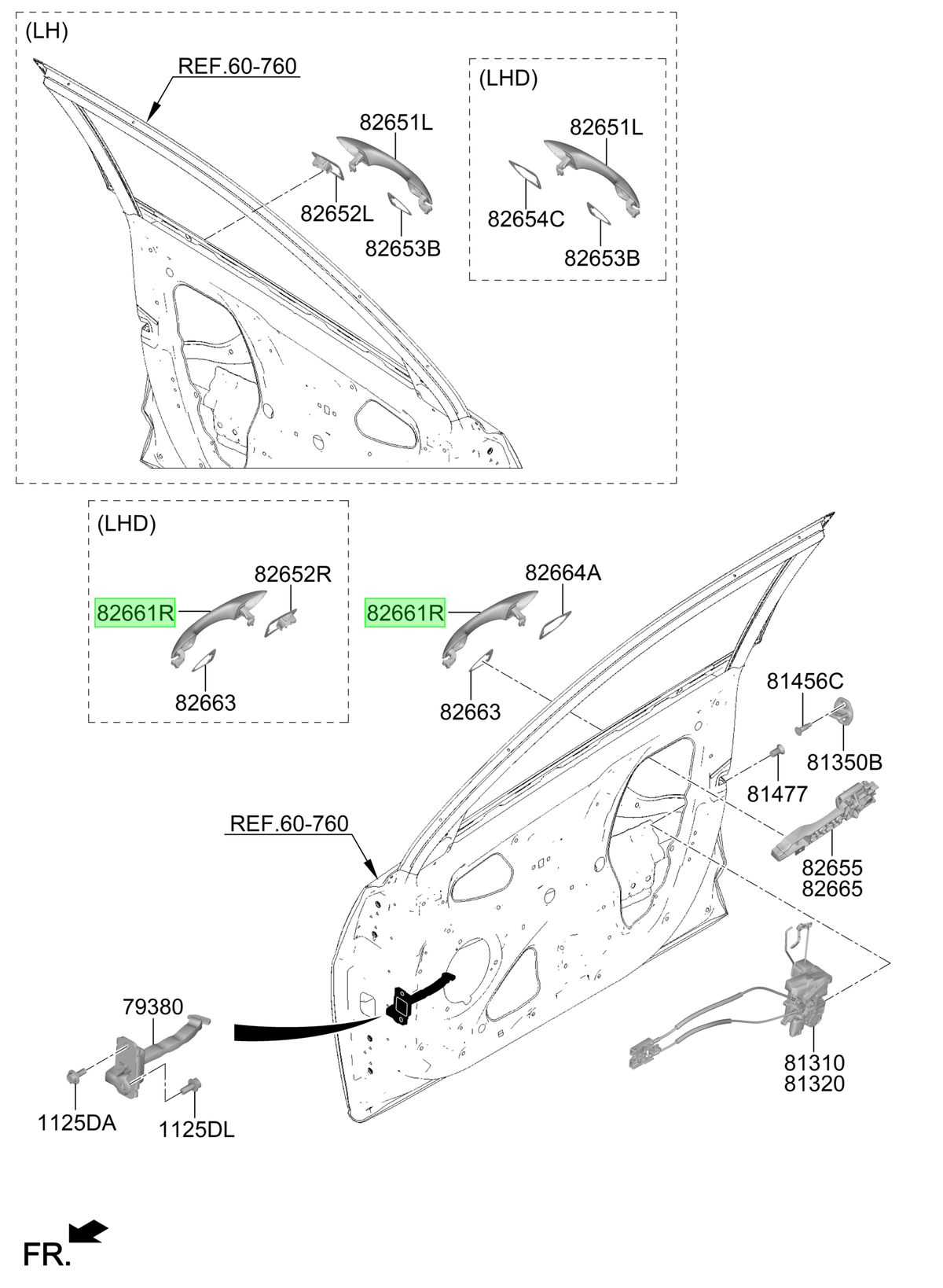 Manilla Ext. Del. Der. Rh Original Para Hyundai Accent
