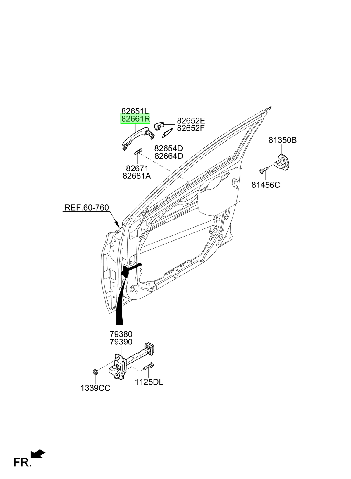 Manilla Puerta Del. Orig. Para Hyundai I30 Desde 2017