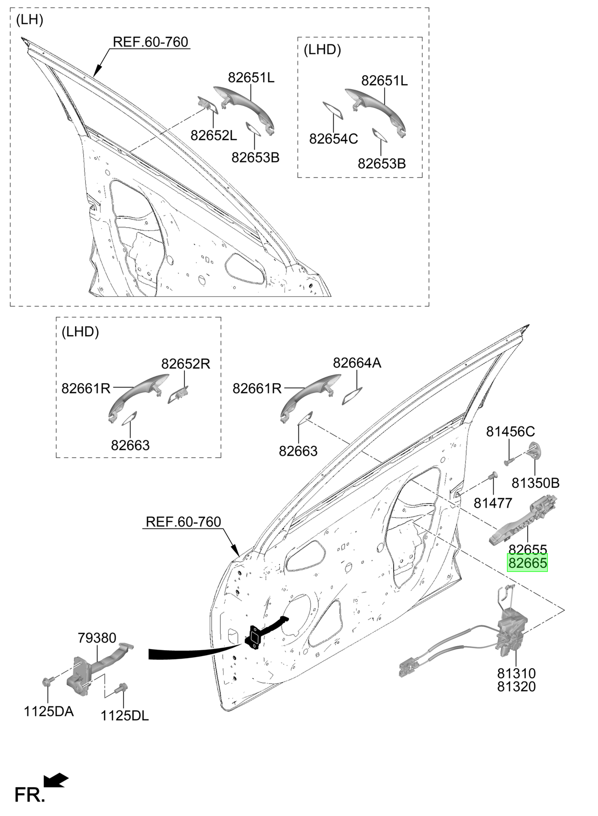 Manilla Rh Original Para Hyundai Accent 2023-2025