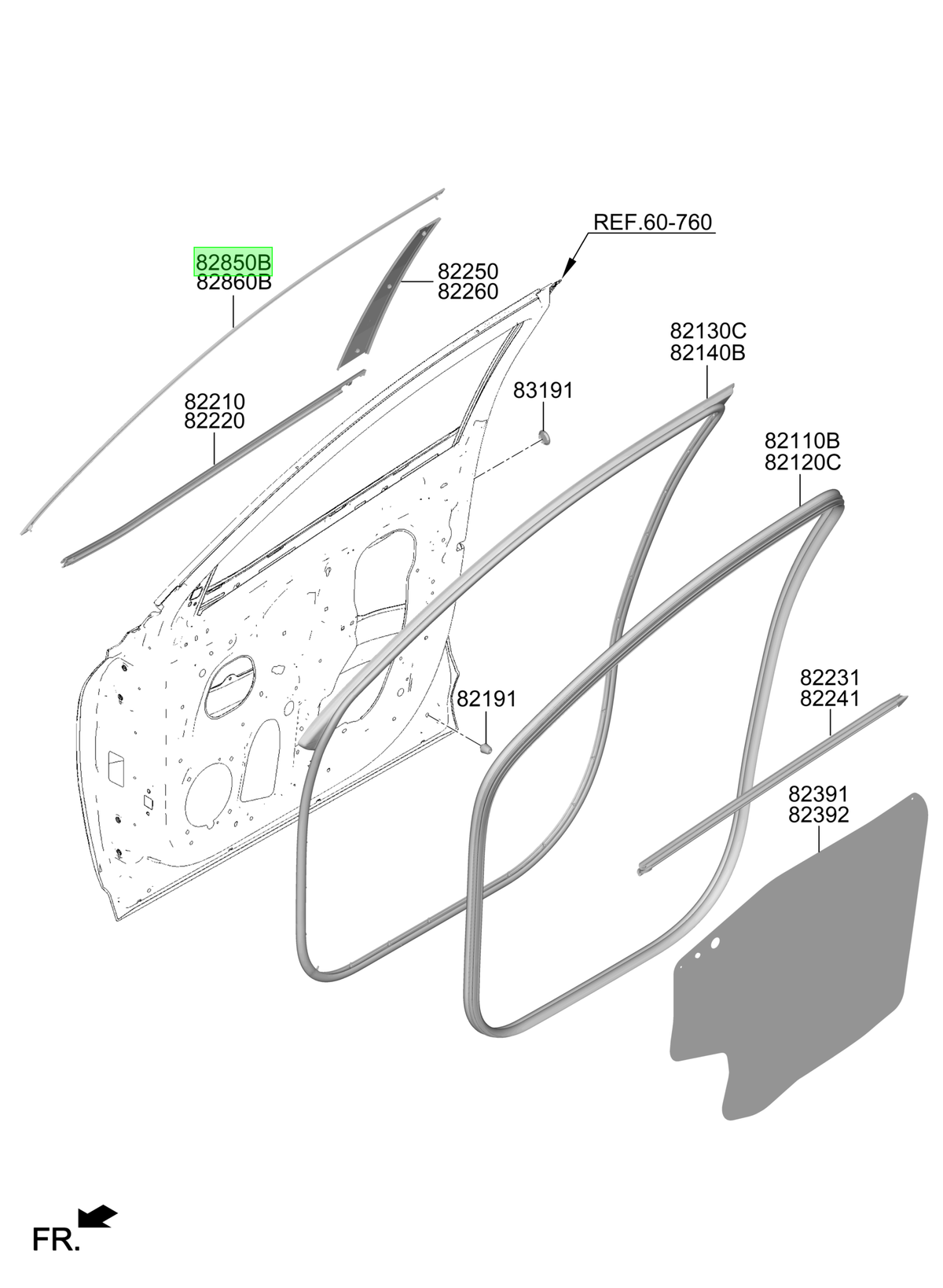 Moldura Lh Original Para Hyundai Tucson 2020-2025