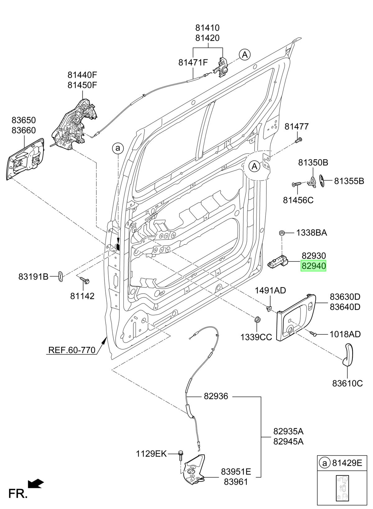 Freno Puerta Corredera Original Para Hyundai H1 2007-2023