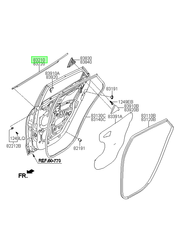 Moldura Ext Tuc Lh Ext Orig. Para Hyundai Tucson 2011-2014