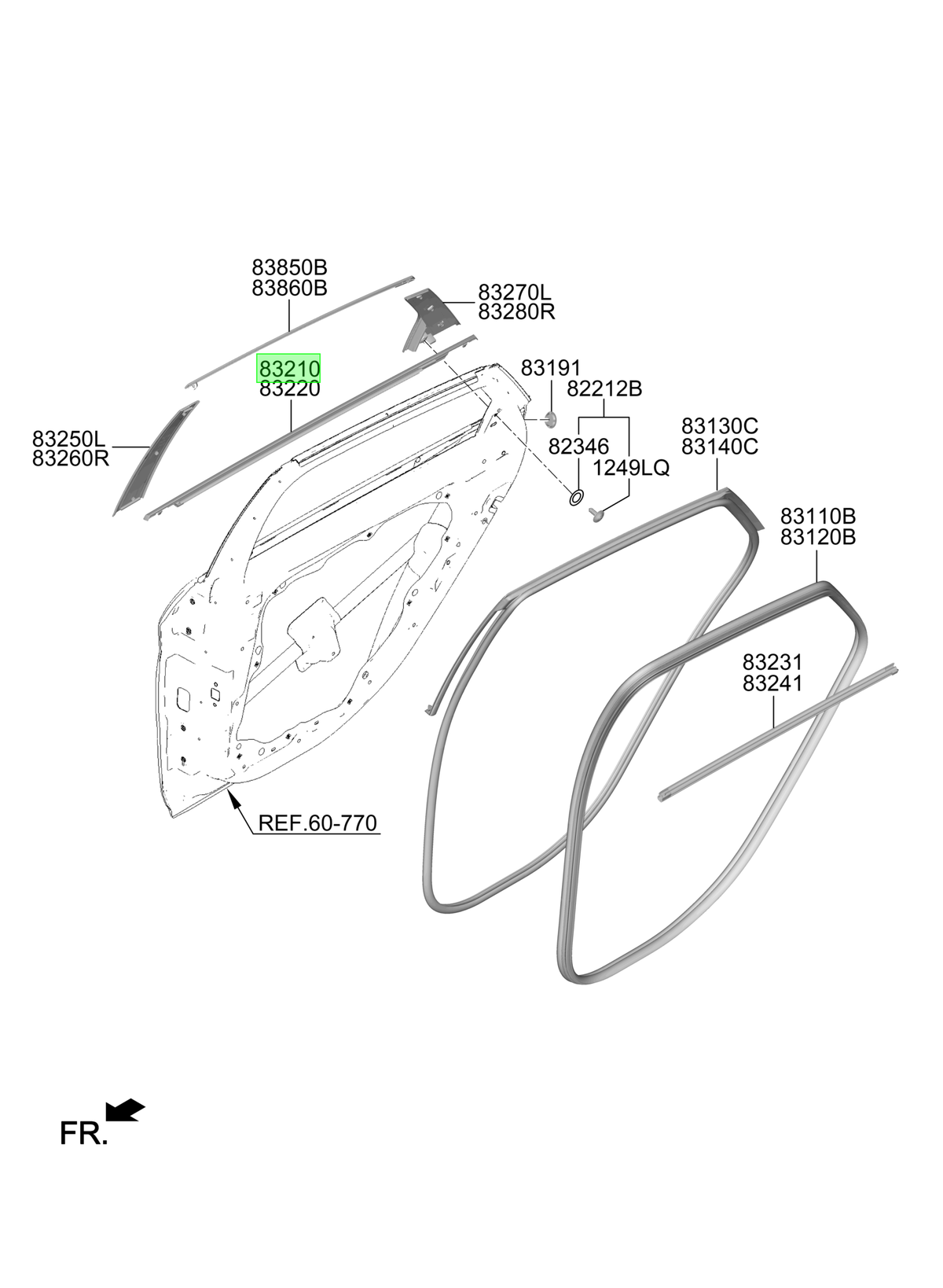 Puerta Tras. Izq. Lh Original Para Hyundai Elantra 2020-2025