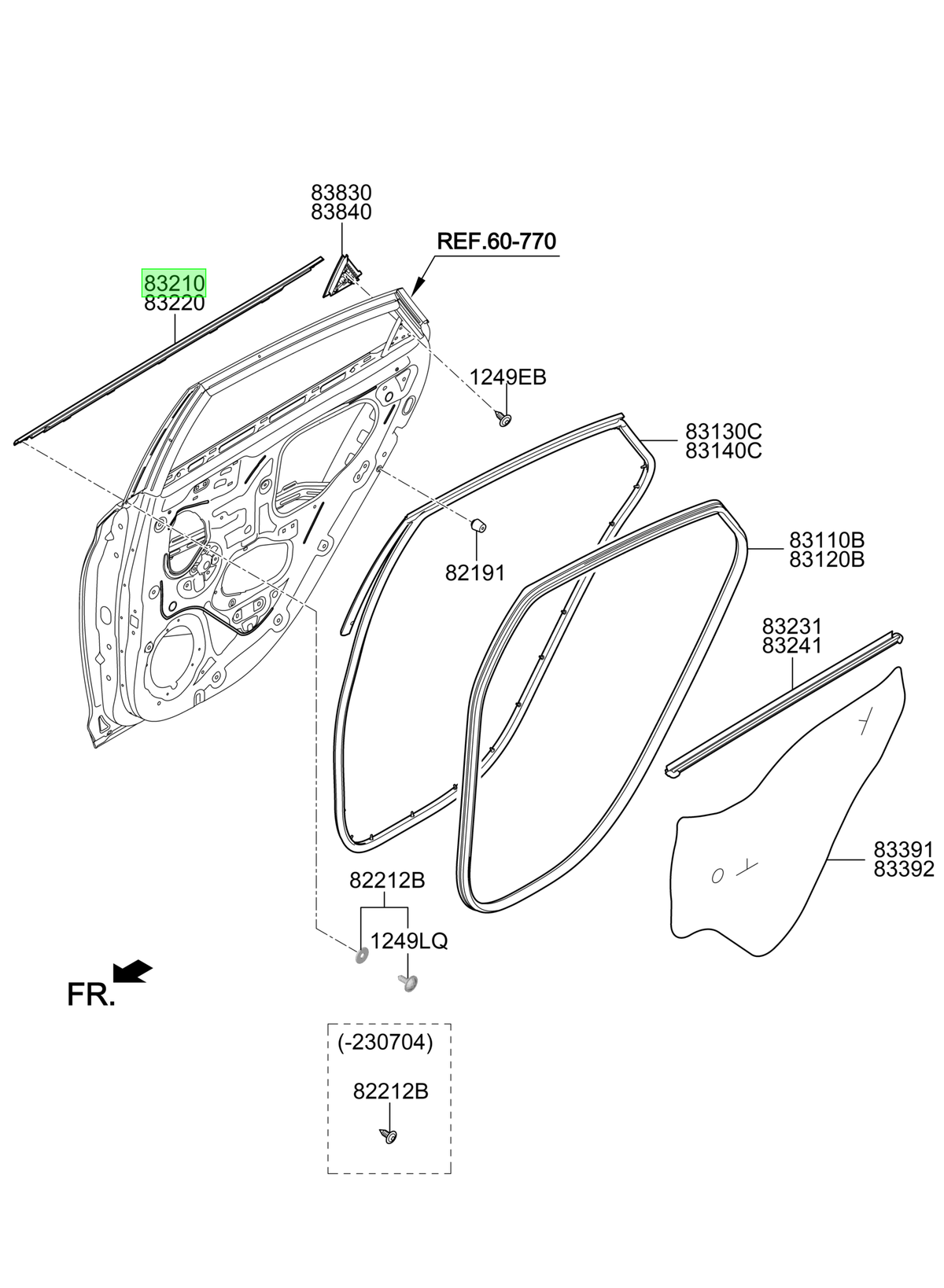 Moldura Bota Agua Original Para Hyundai Accent 2017-2024