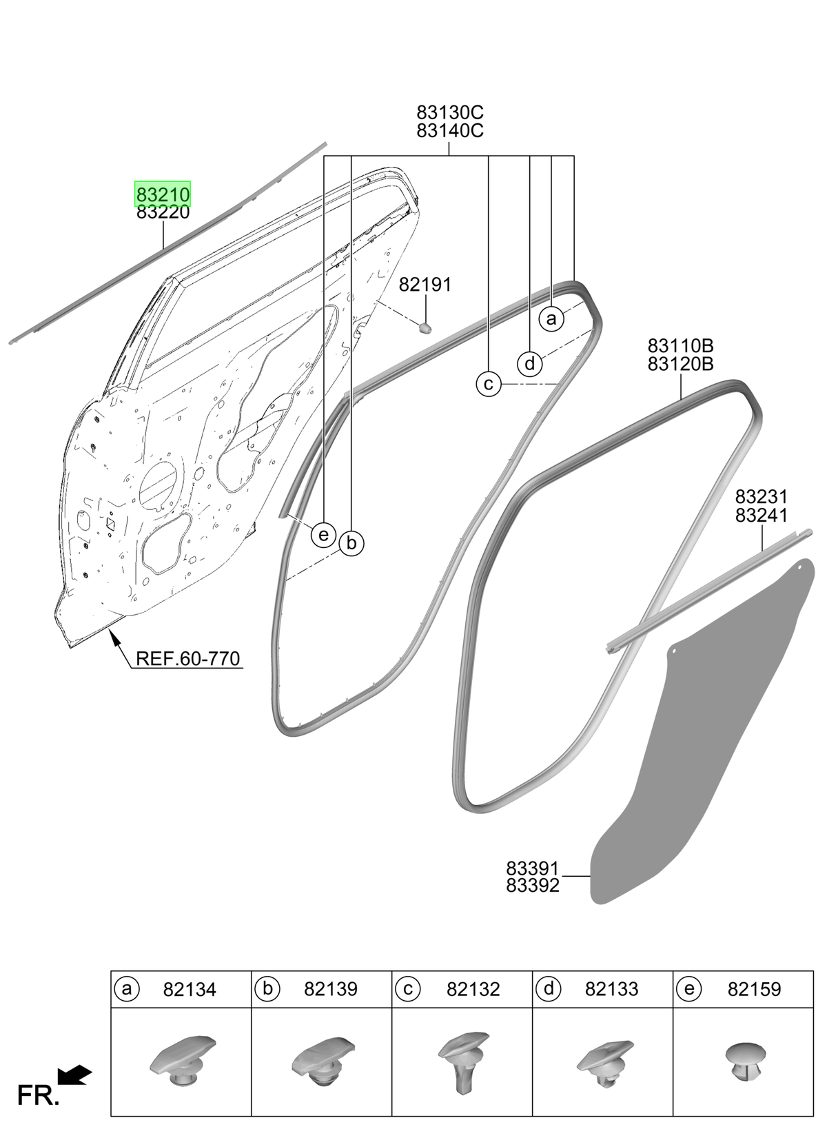 Puerta Tras. Izq. Lh Original Para Hyundai Creta 2021-2025