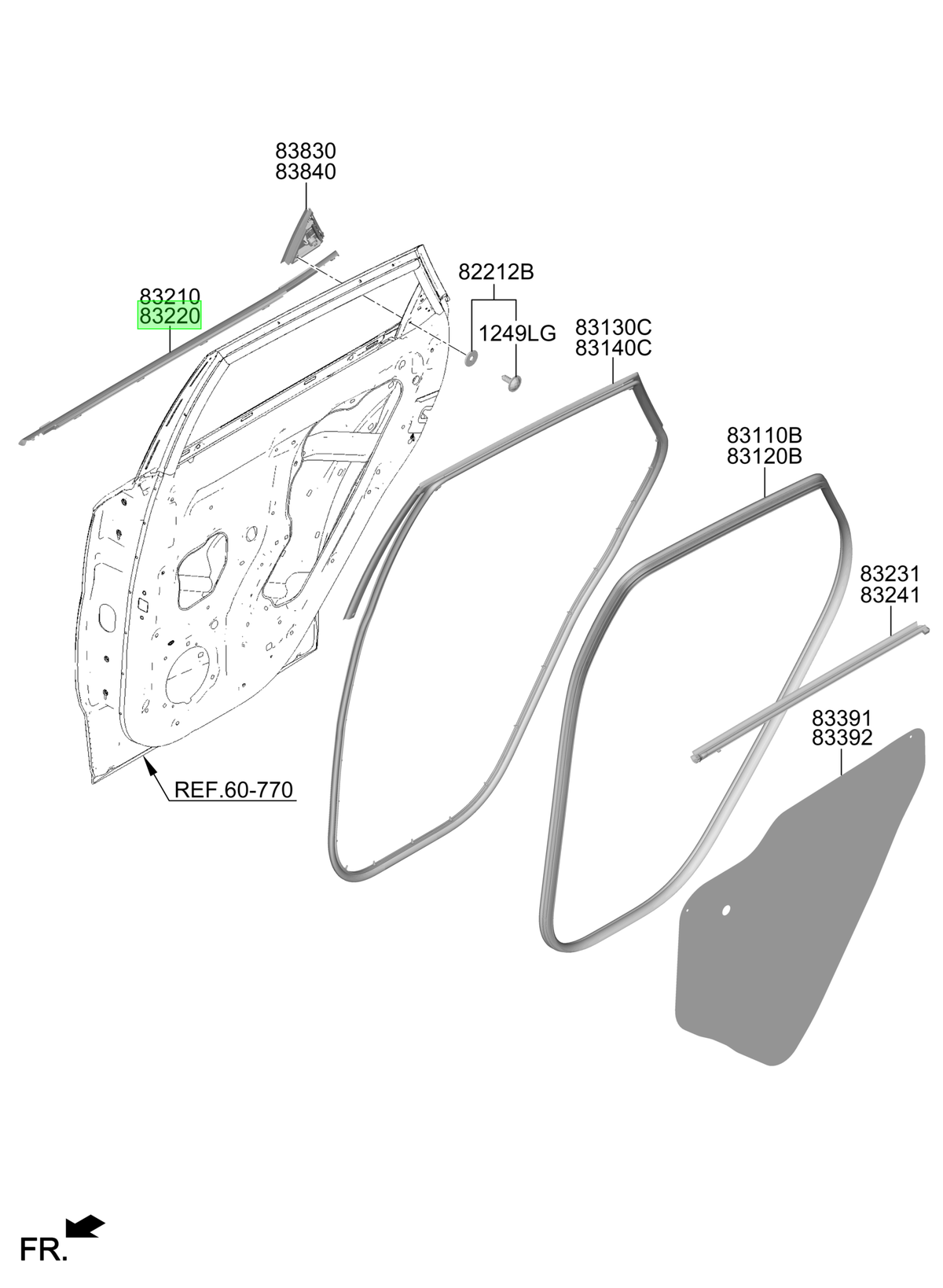 Moldura Bota Agua Original Para Hyundai Kona 2023-2025