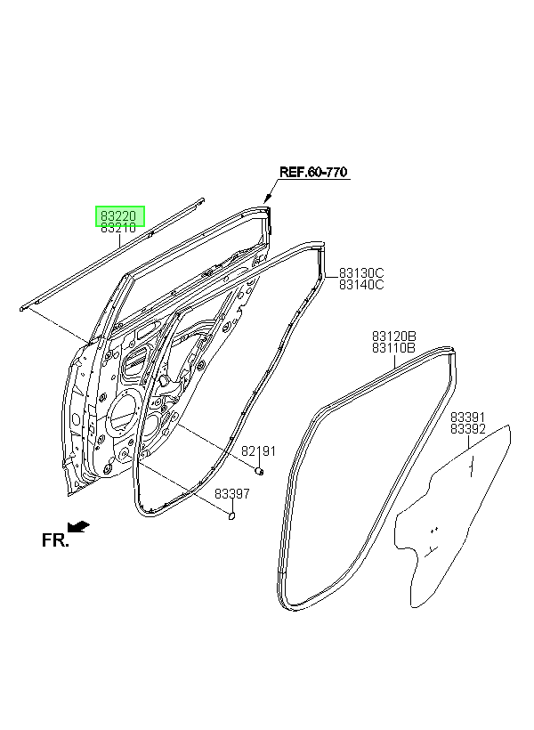 Moldura Bota Agua Original Para Hyundai Creta 2015-2021