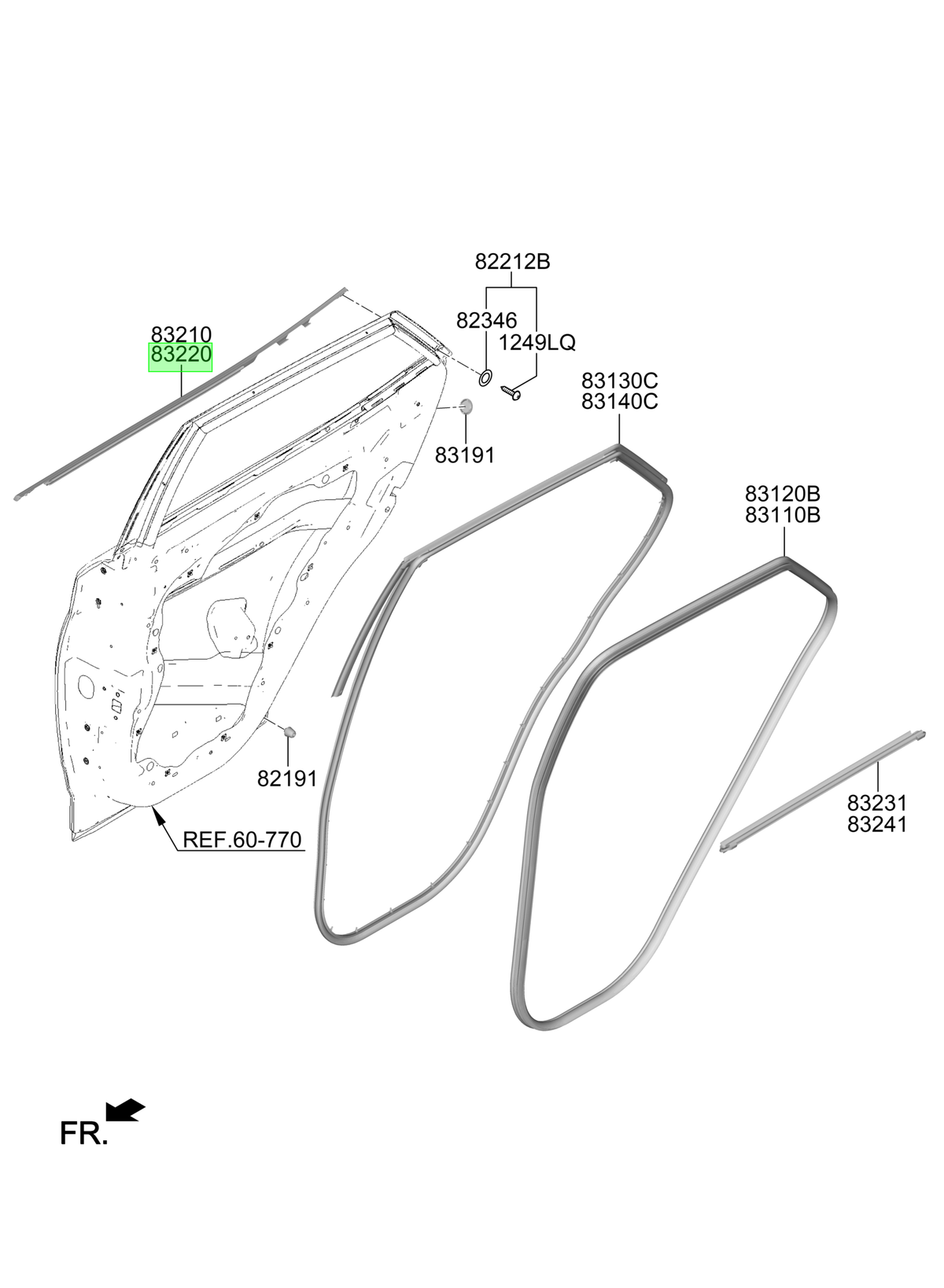 Moldura Bota Agua Original Para Hyundai Venue 2019-2025