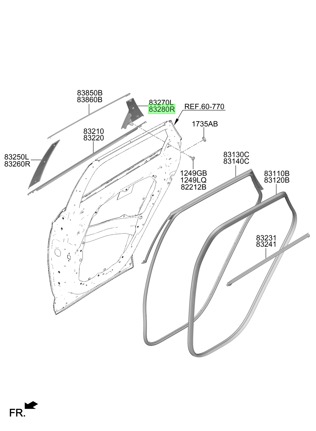 Moldura Tras. Original Para Hyundai Tucson 2021-2025