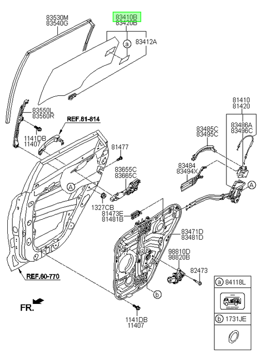 Vidrio Puerta Lh Orig. Para Hyundai Tucson Desde 2015