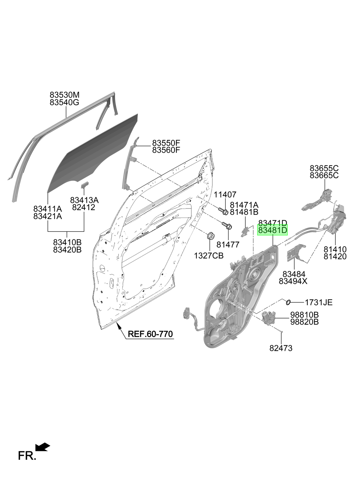 Cremall. Alzavidrio Original Para Hyundai Santa Fe 2018-2025