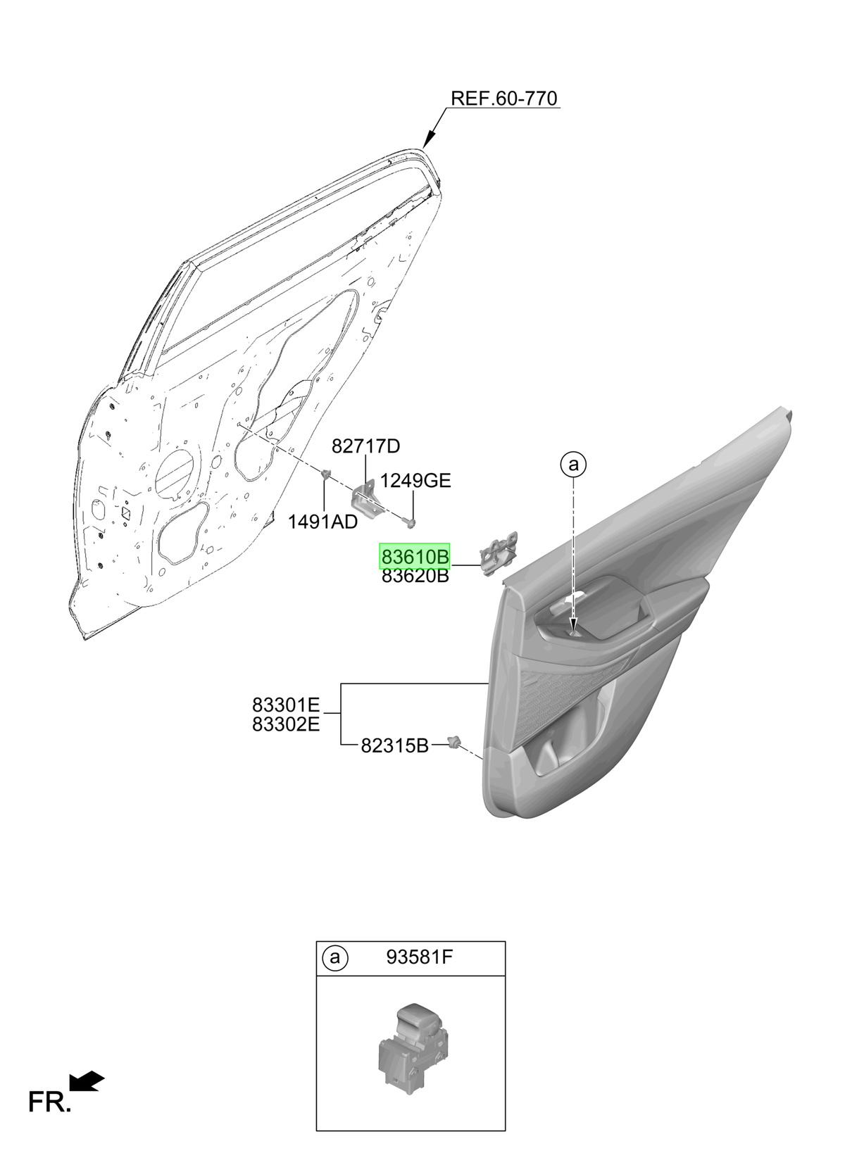 Manilla Original Para Hyundai Creta 2021-2025