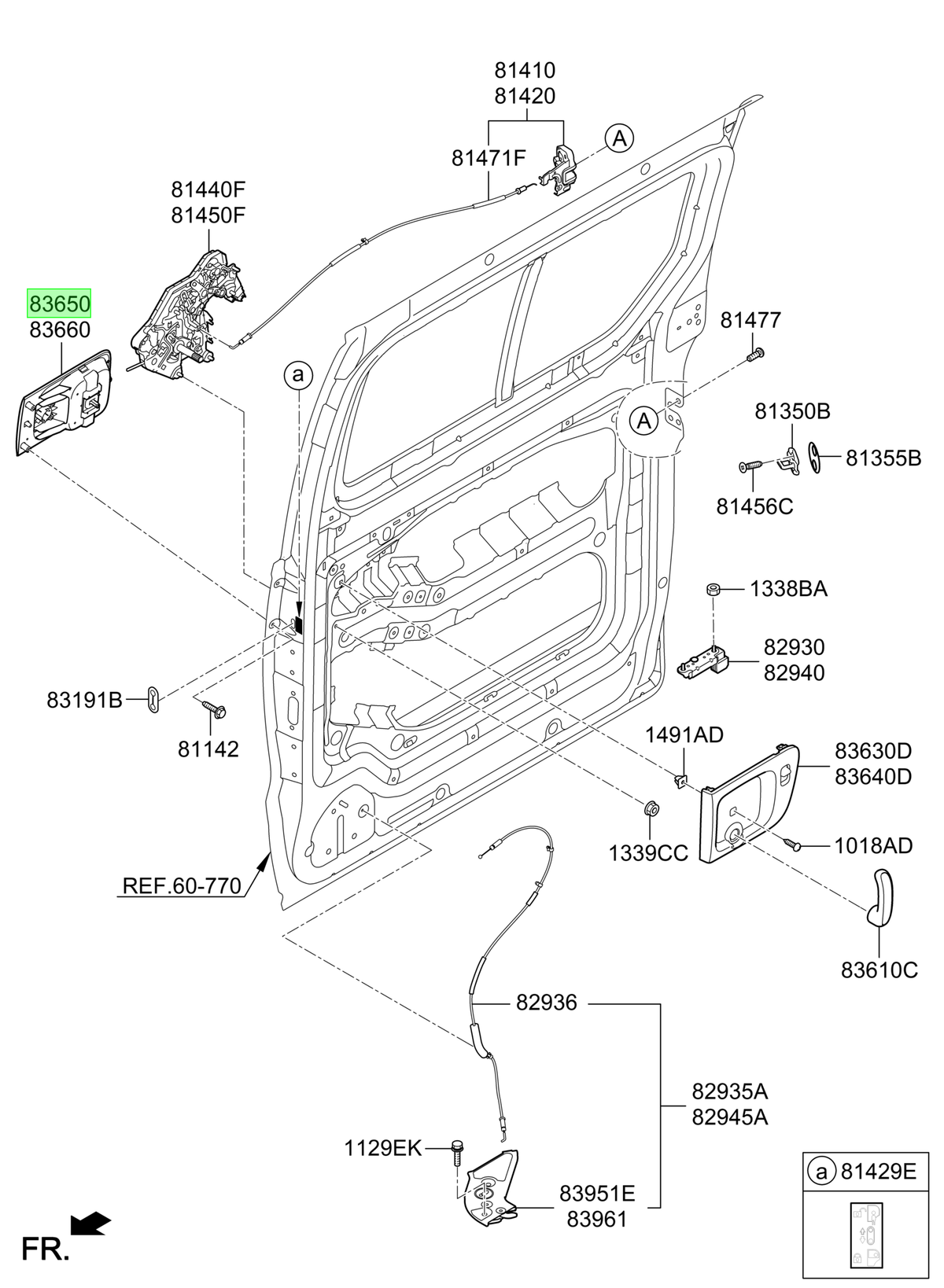 Manilla Lh Original Para Hyundai H1 2007-2023