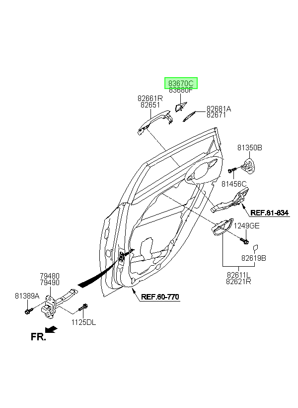 Manilla Lh Original Para Hyundai I30 2012-2017