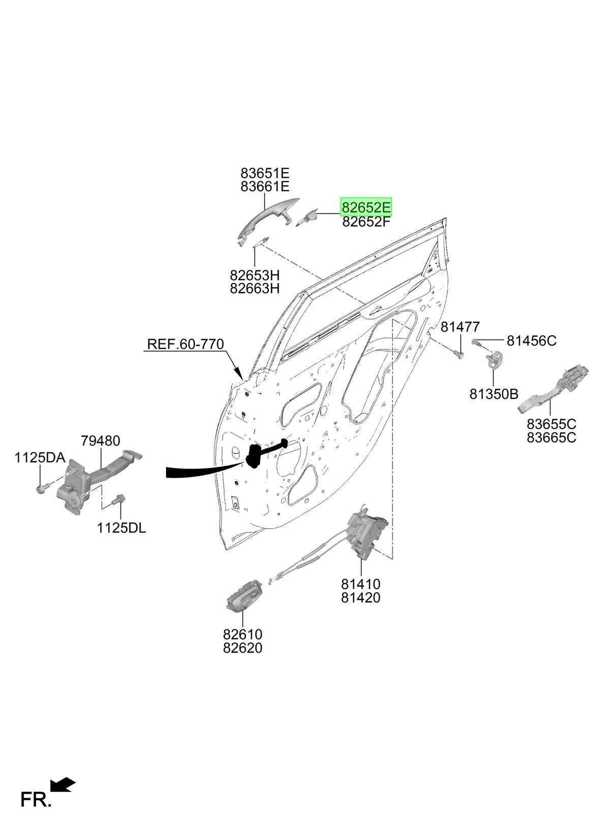 Manilla Original Para Hyundai I20 2020-2025
