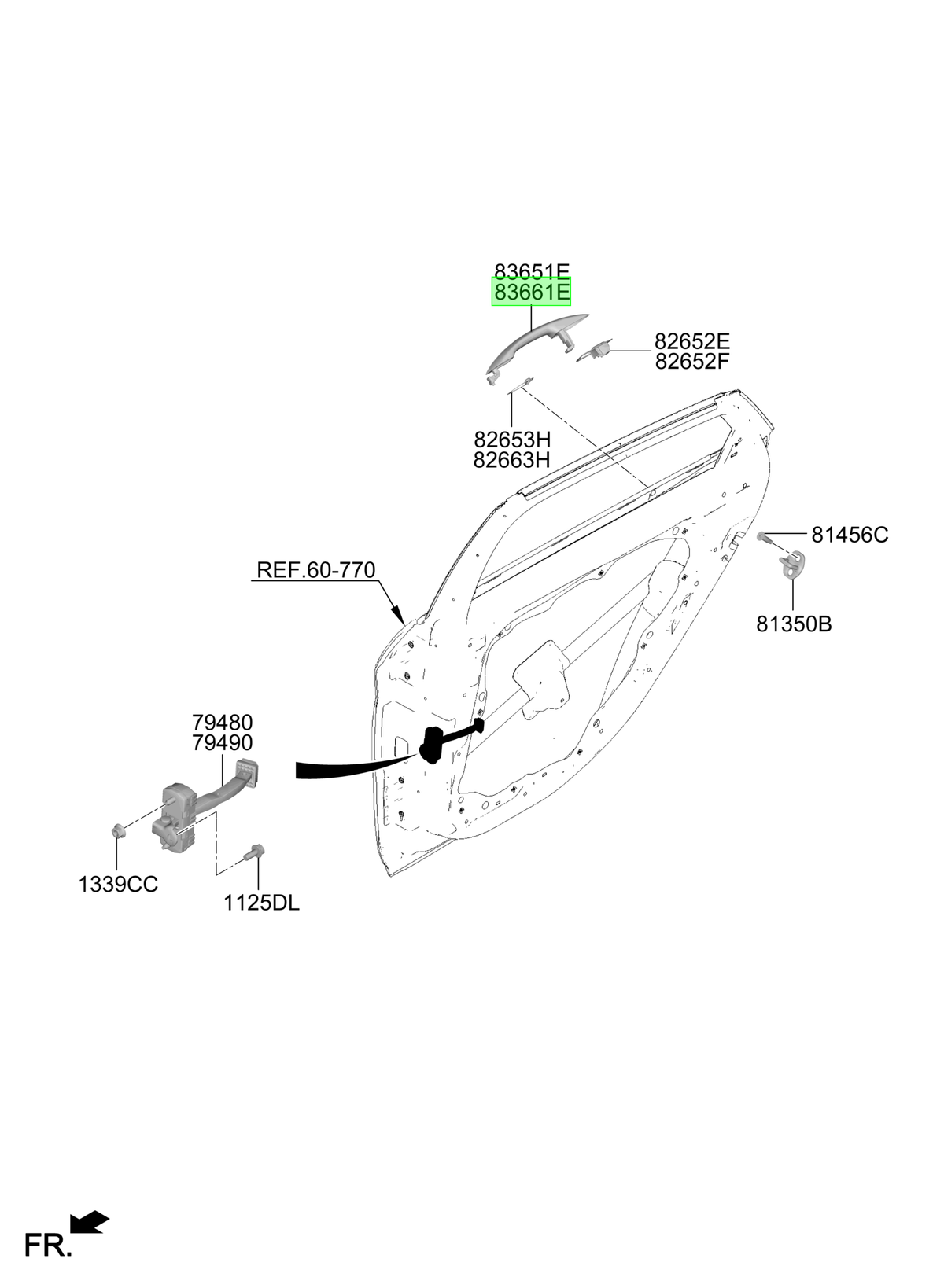 Puerta Tras. Der. Rh Original Para Hyundai Elantra 2020-2025