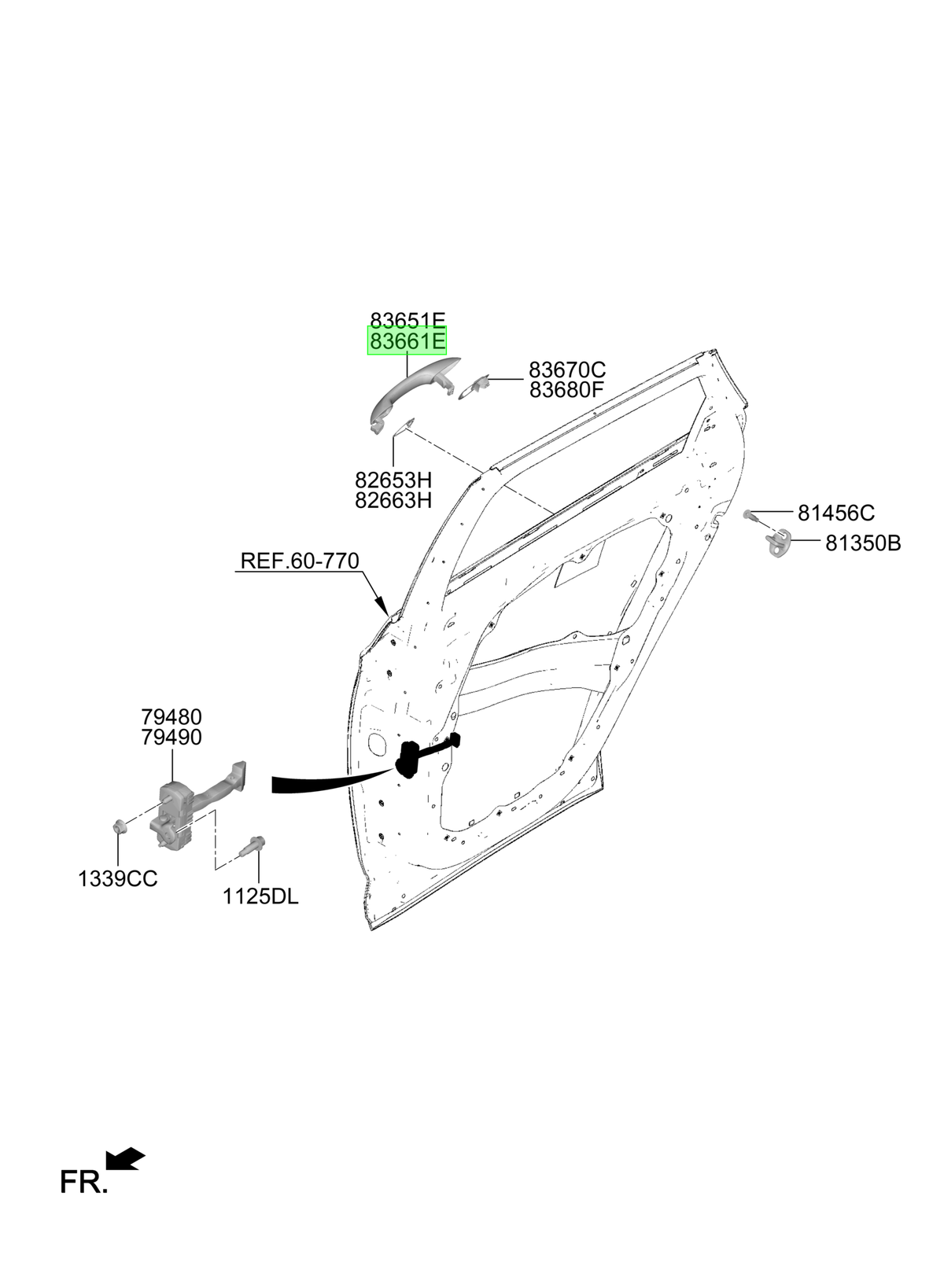 Puerta Tras. Der. Rh Original Para Hyundai Tucson 2021-2025