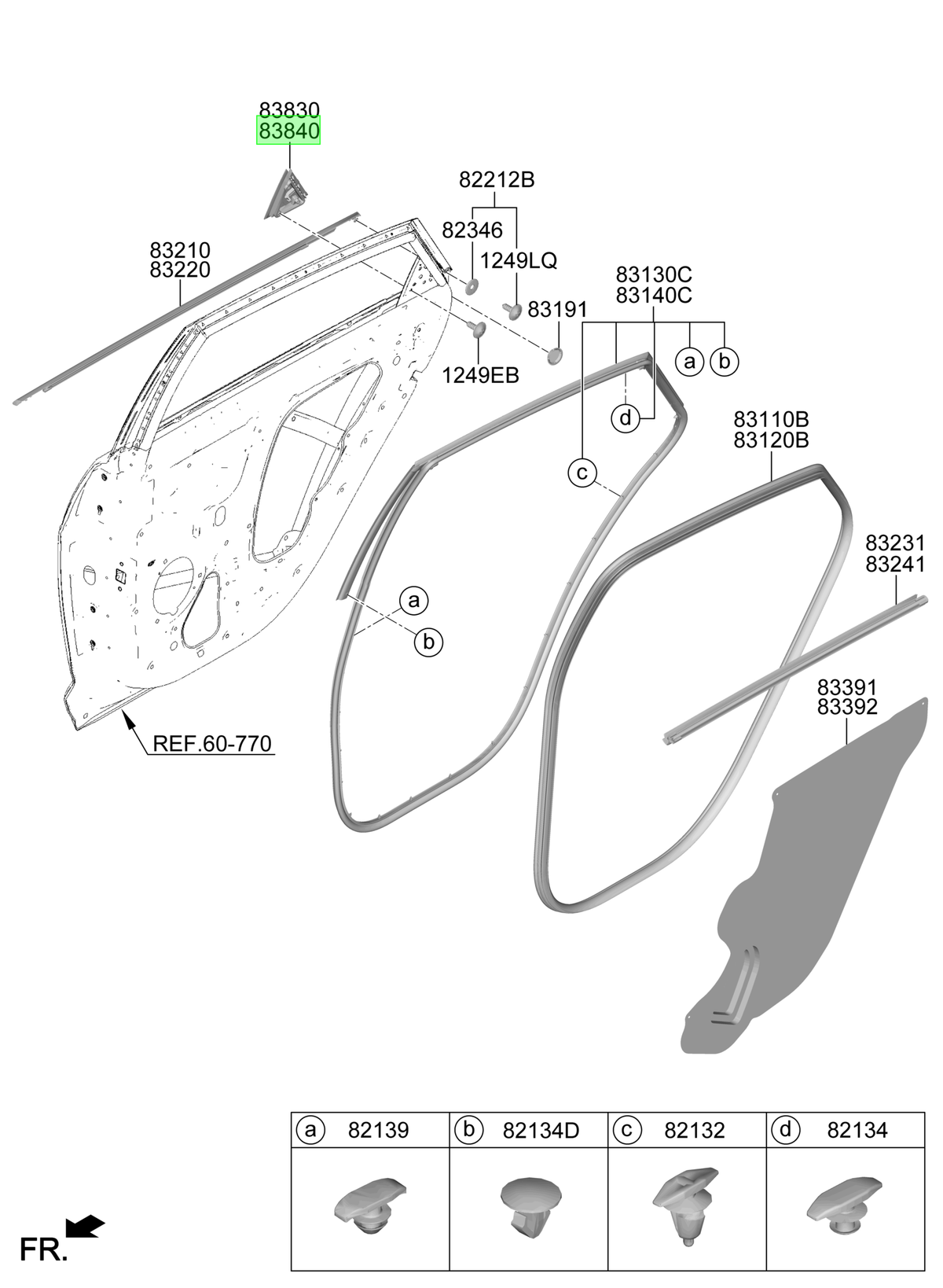 Puerta Tras. Der. Rh Original Para Hyundai Accent 2023-2025