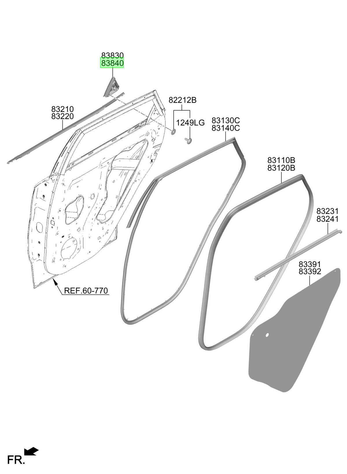 Puerta Tras. Der. Rh Original Para Hyundai Kona 2023-2025