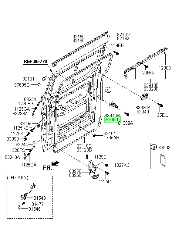 OEM 839804H000 catalogo