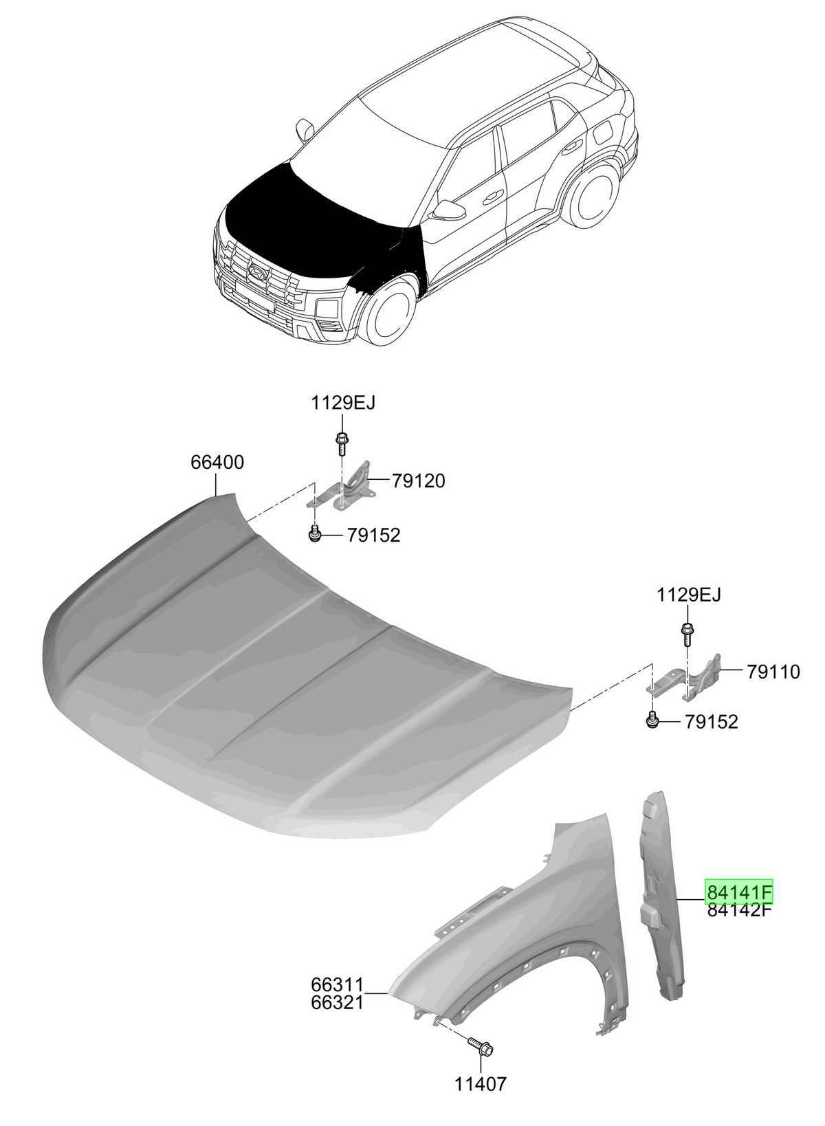 Tapabarro Izq. Lh Original Para Hyundai Creta 2020-2025