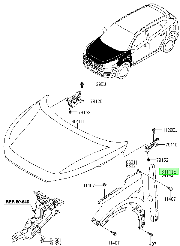 Tapabarro Original Para Hyundai Tucson 2015-2025