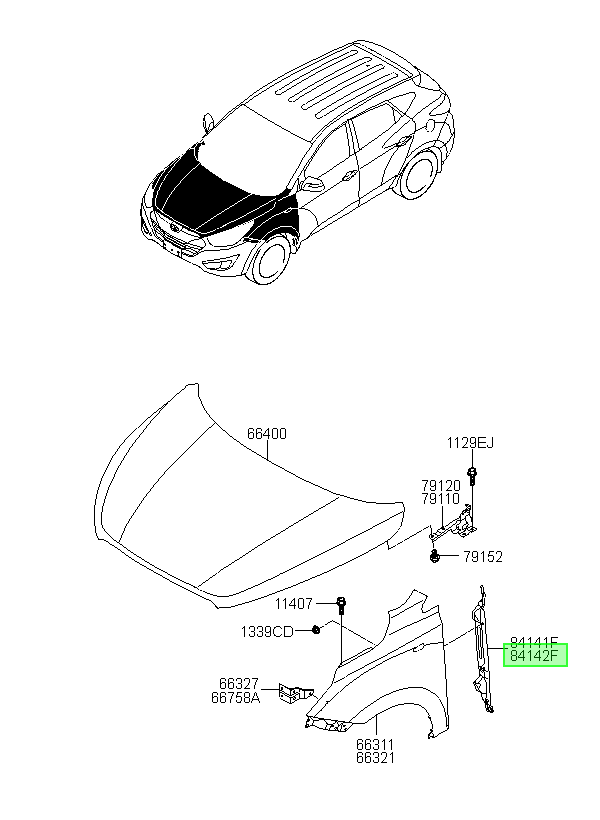 Tapabarro Der. Rh Original Para Hyundai Tucson 2009-2016