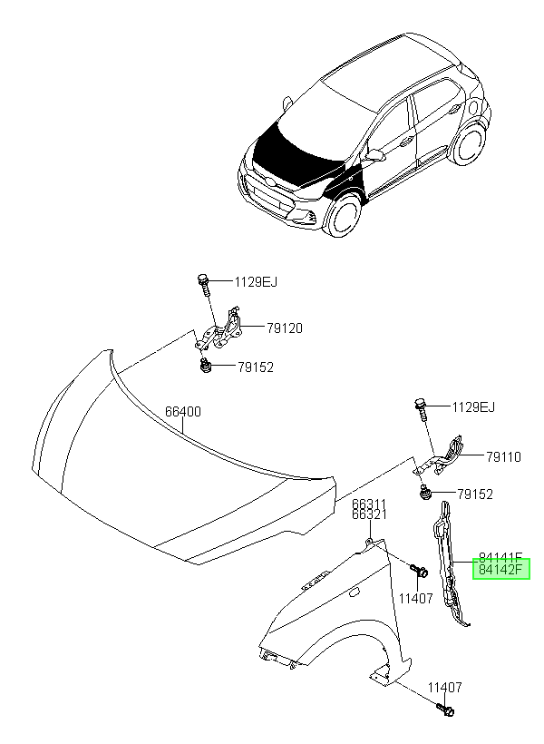 Tapabarro Original Para Hyundai I10 2013-2024