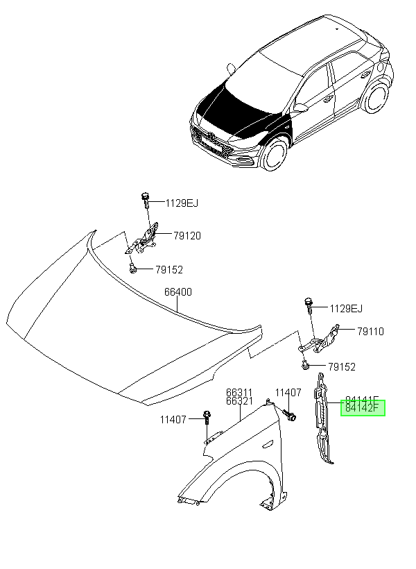 Tapabarro Original Para Hyundai I20 2014-2022