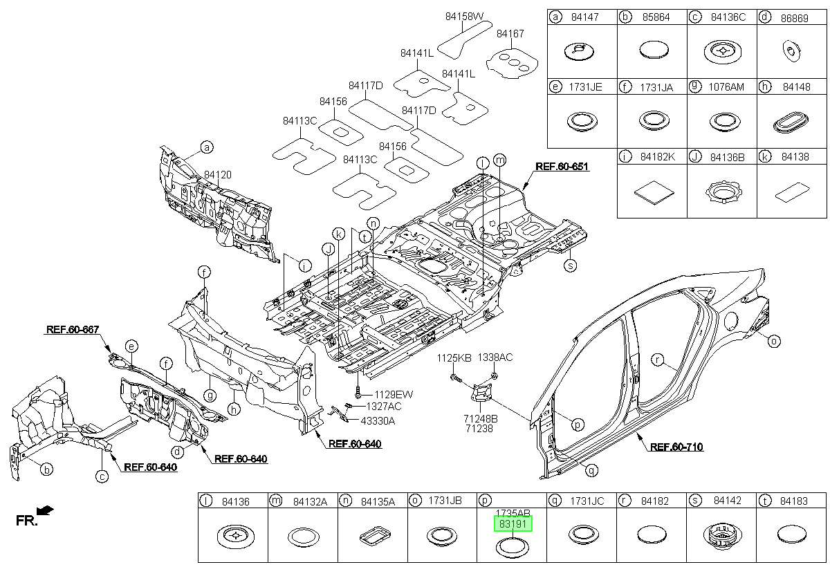 Aislante Guarnición Lh Orig. Para Hyundai Sonata 2009-2020