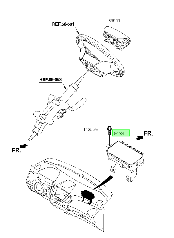 Airbag Pasajero Original Para Hyundai Tucson 2013-2016