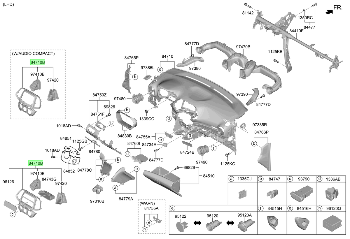 Panel Central Tabler Orig. Para Hyundai Atos Desde 2020