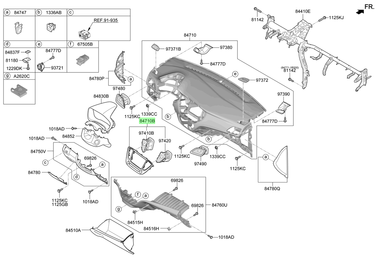 Bisel Original Para Hyundai Accent 2020-2024