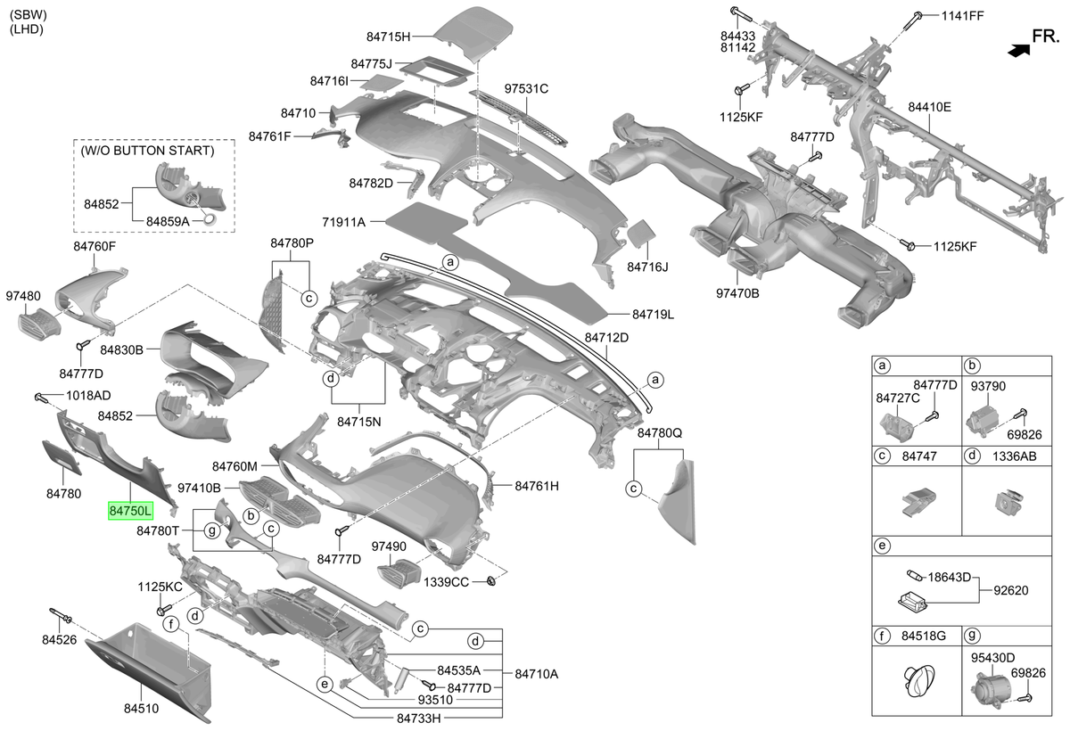 Moldura Lh Original Para Hyundai Santa Fe 2018-2024
