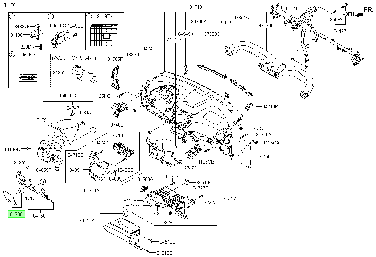 Tapa De Fusible Orig. Para Hyundai Accent Desde 2011