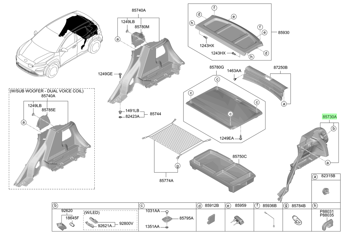 Panel Costado Lh Original Para Hyundai Kona 2018-2024