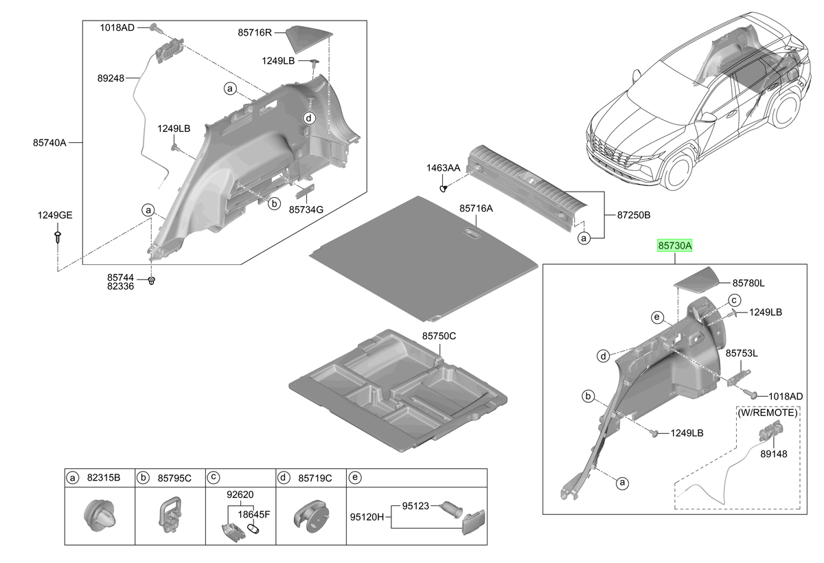 Tapiz Lh Original Para Hyundai Tucson 2021-2025