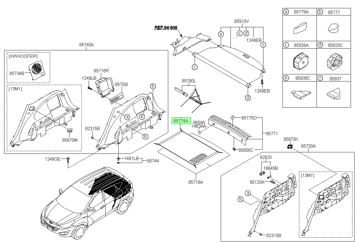 Malla Original Para Hyundai Tucson 2003-2016