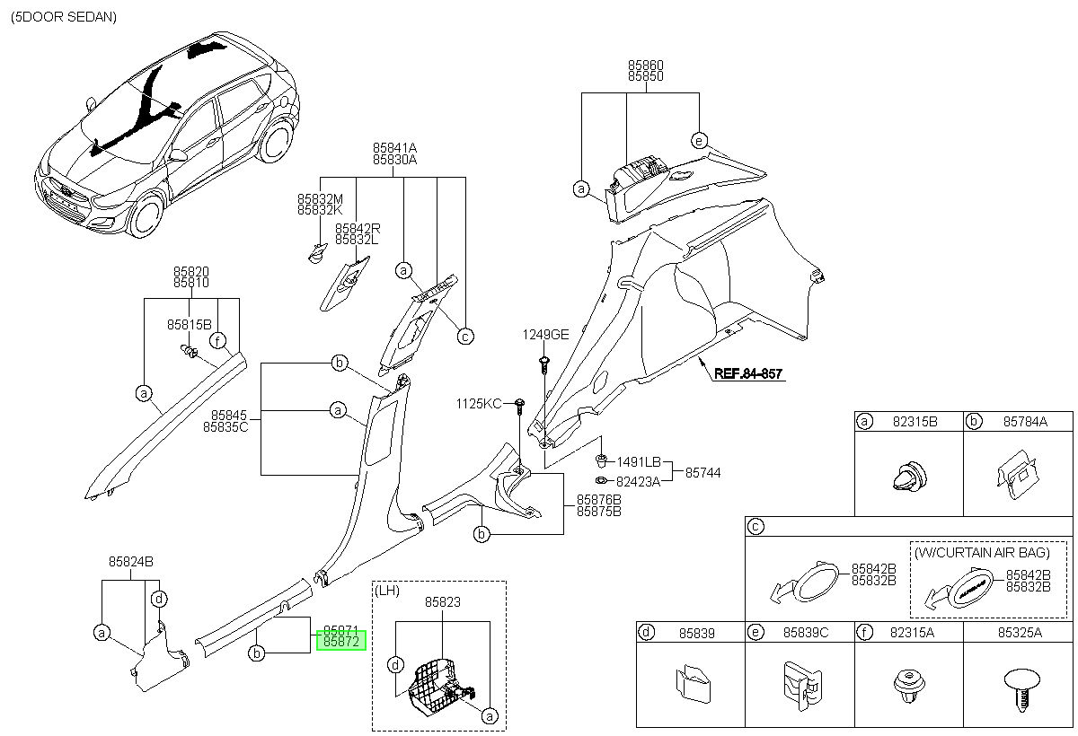 Pisadera Original Para Hyundai Accent 2010-2020