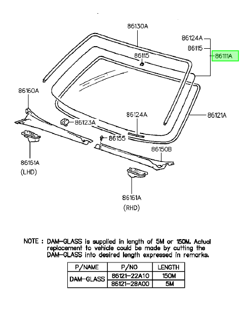 Parab / 95-97 Tancha Orig. Para Hyundai Accent 1995-1999