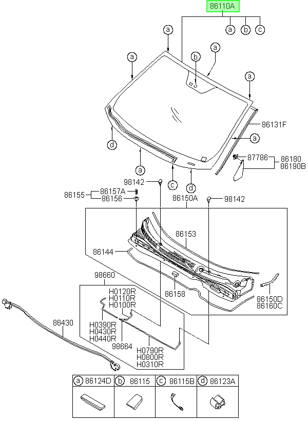 Parabrisas Orig. Para Hyundai Tucson 2011-2014