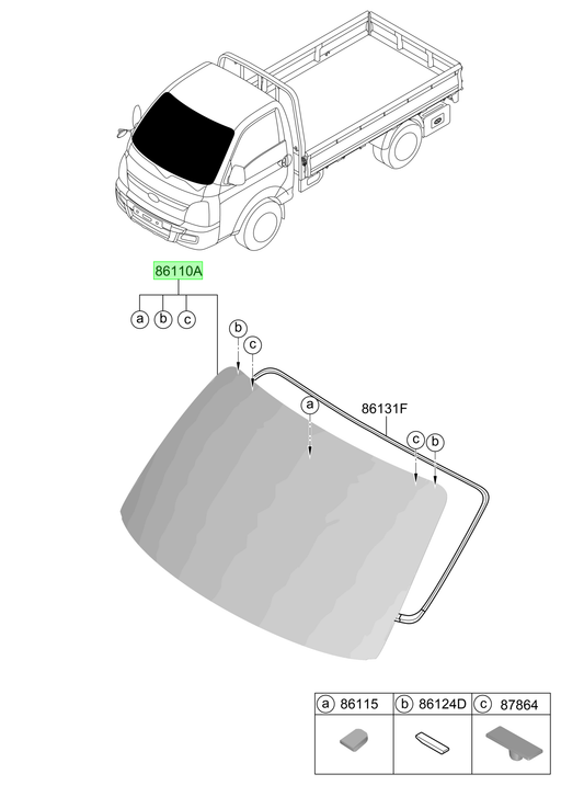 Parabrisas Original Para Hyundai H1 2019-2025