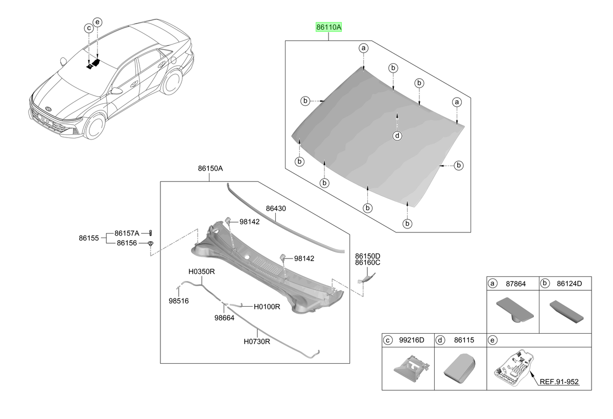 Parabrisas Original Para Hyundai Accent 2023-2025