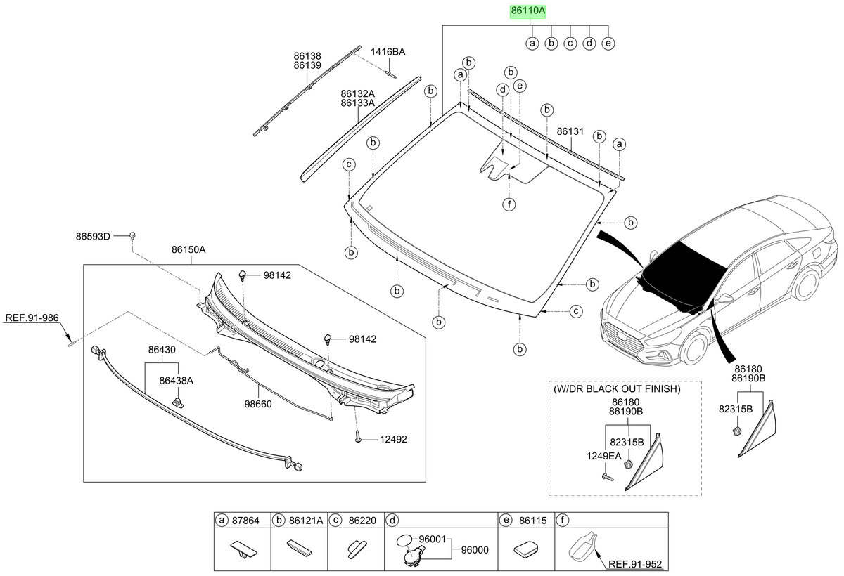 Parabrisas Orig. Para Hyundai Sonata Hev Desde 2017