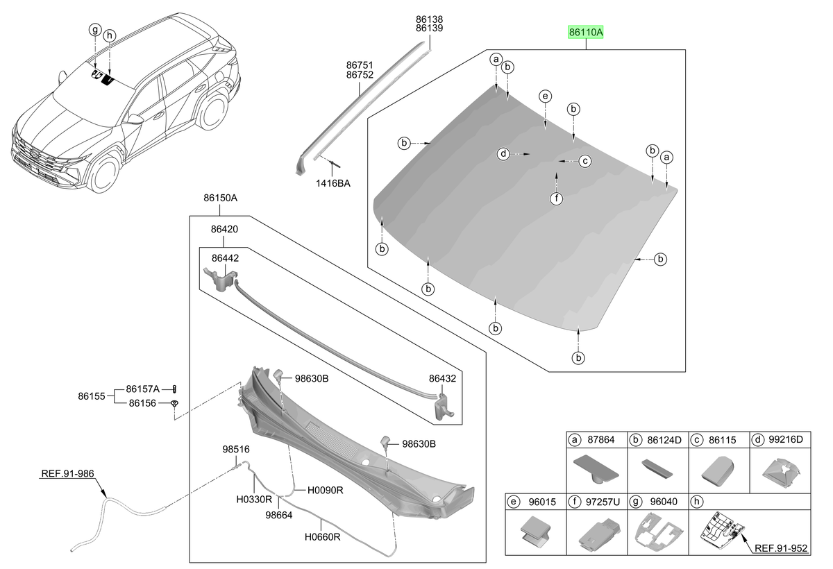 Parabrisas Original Para Hyundai Tucson 2024-2025