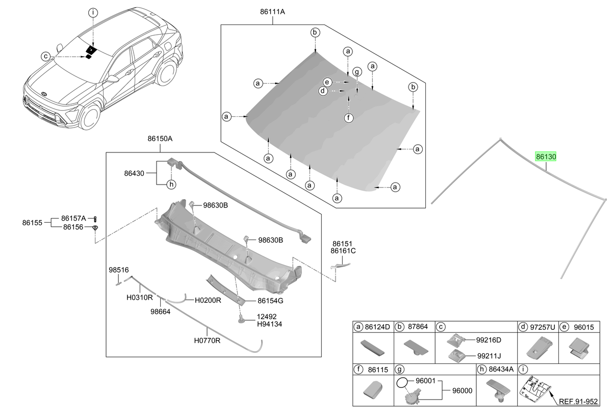 Parabrisas Original Para Hyundai Kona 2023-2025