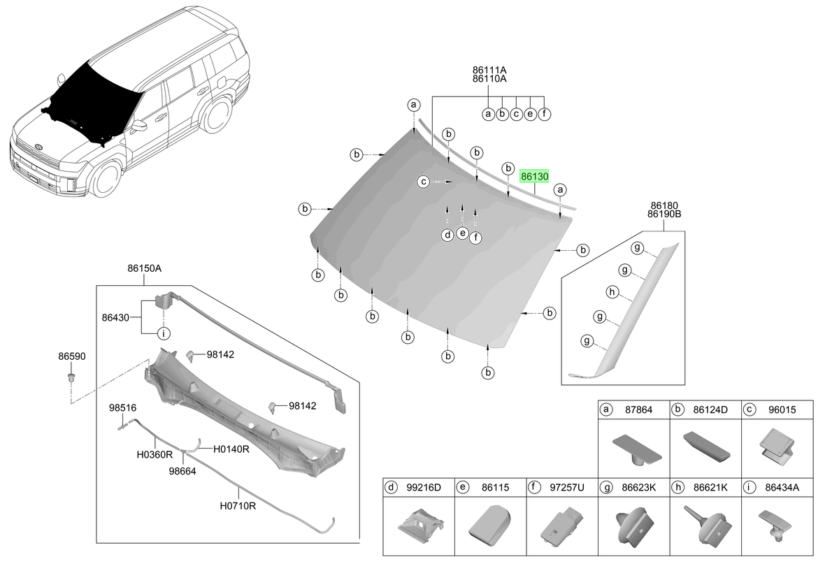 Parabrisas Original Para Hyundai Santa Fe 2023-2025