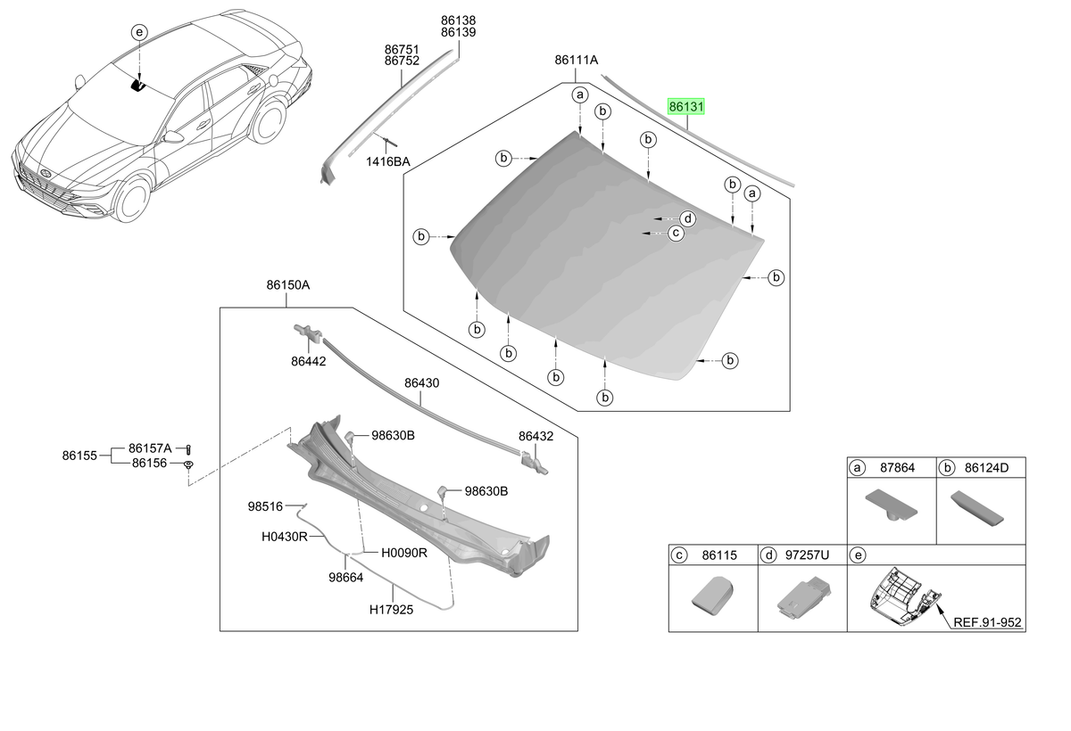 Parabrisas Original Para Hyundai Elantra 2020-2025