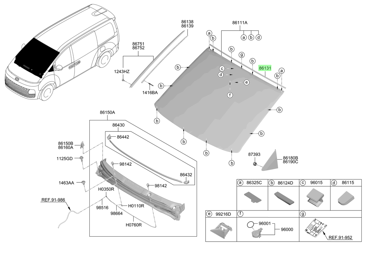 Parabrisas Original Para Hyundai Staria 2021-2025